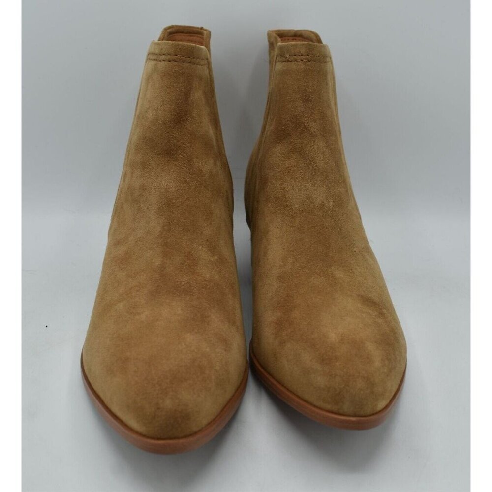 Johnston & Murphy Womens Size 11‎ Trista Chestnut Suede Chelsea Booties Boots - Picture 2 of 10